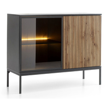 Kaksiovinen lipasto, jossa LED SENTOCCI