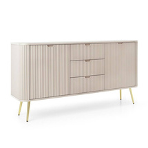 Beige uritettu lipasto, 168 cm CALMA