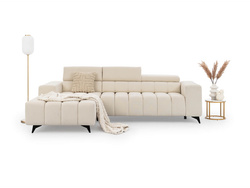 Kermanvärinen kulmasohva nukkumatoiminnolla oikealla RAGULIO SMALL