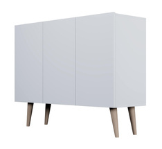 3-ovinen lipasto 120 valkoinen TORONTO