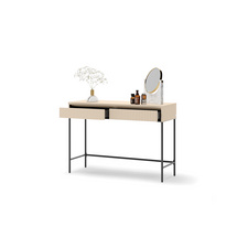 Beige peilipöytä laatikoilla ja LED-valaistuksella TREND