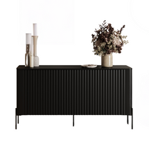 Elegantti musta lipasto, 150 cm VICTORIA